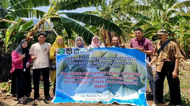 Dosen Fakultas Farmasi UMI Olah Buah Pisang Muda Jadi Makanan Instan